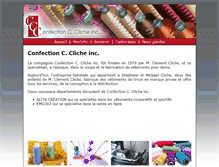 Tablet Screenshot of cliche.ca
